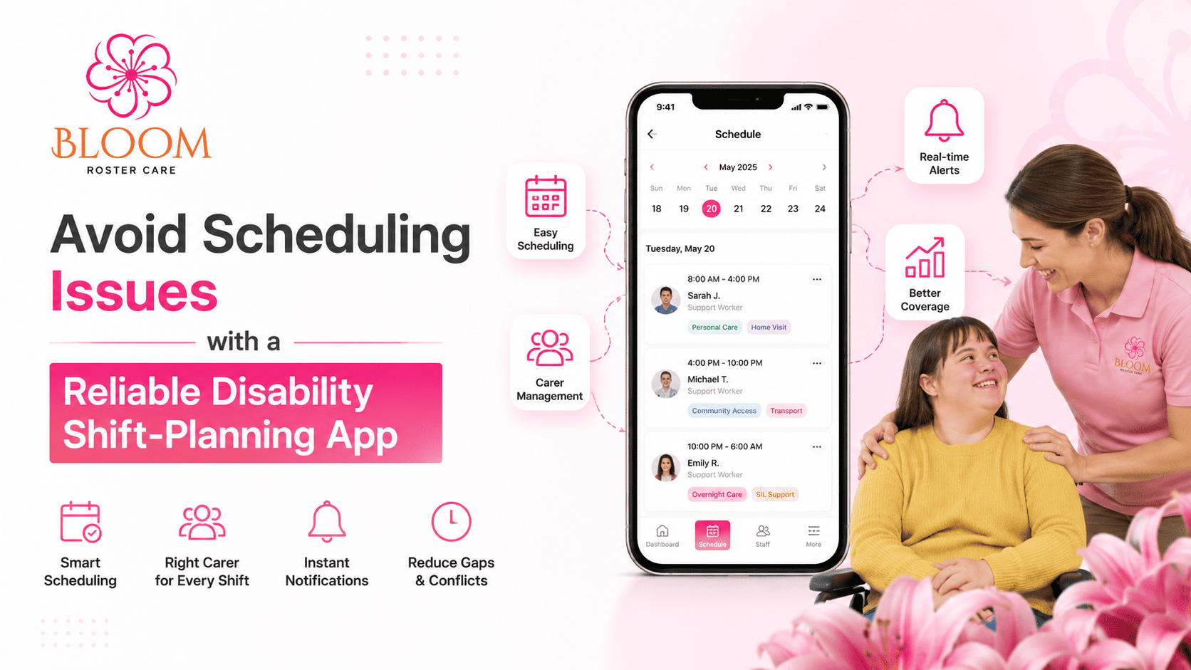 Avoid Scheduling Issues with a Reliable Disability Shift-Planning App